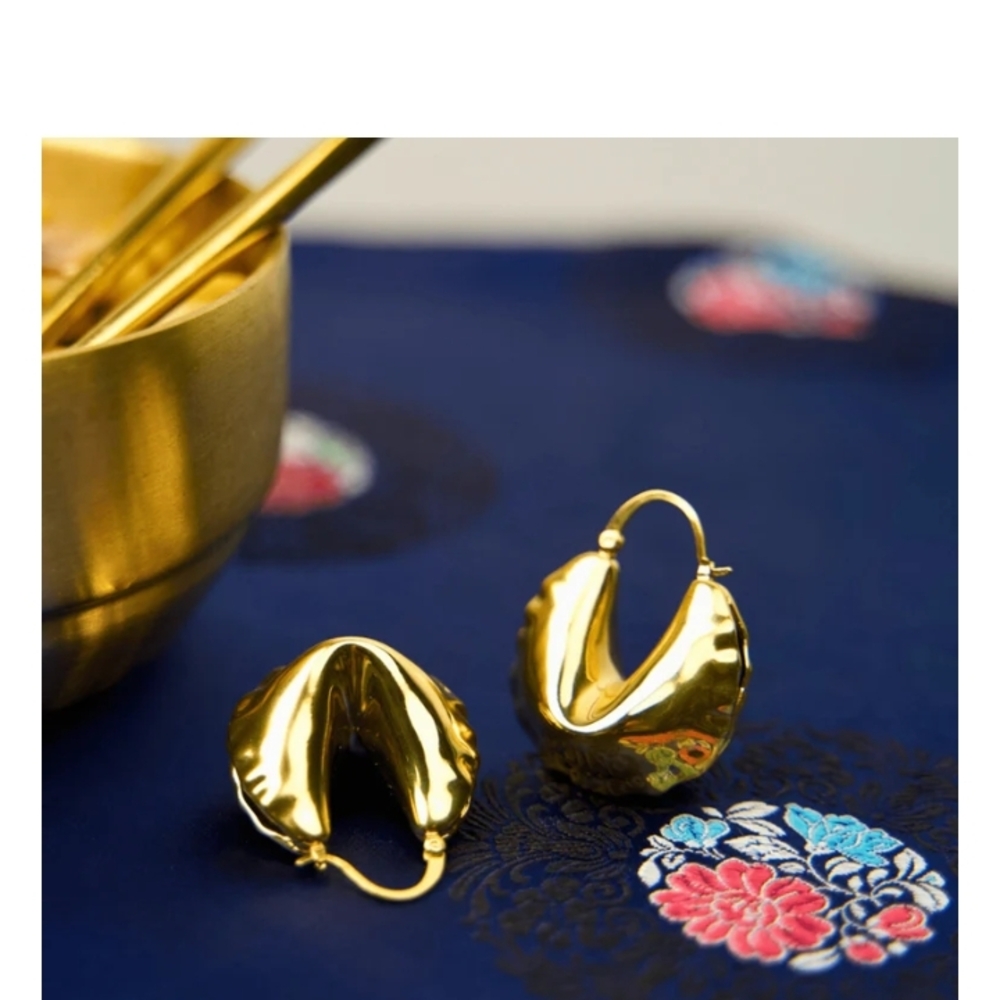 Elegant Gold Hoop Earrings,Sassy Jones